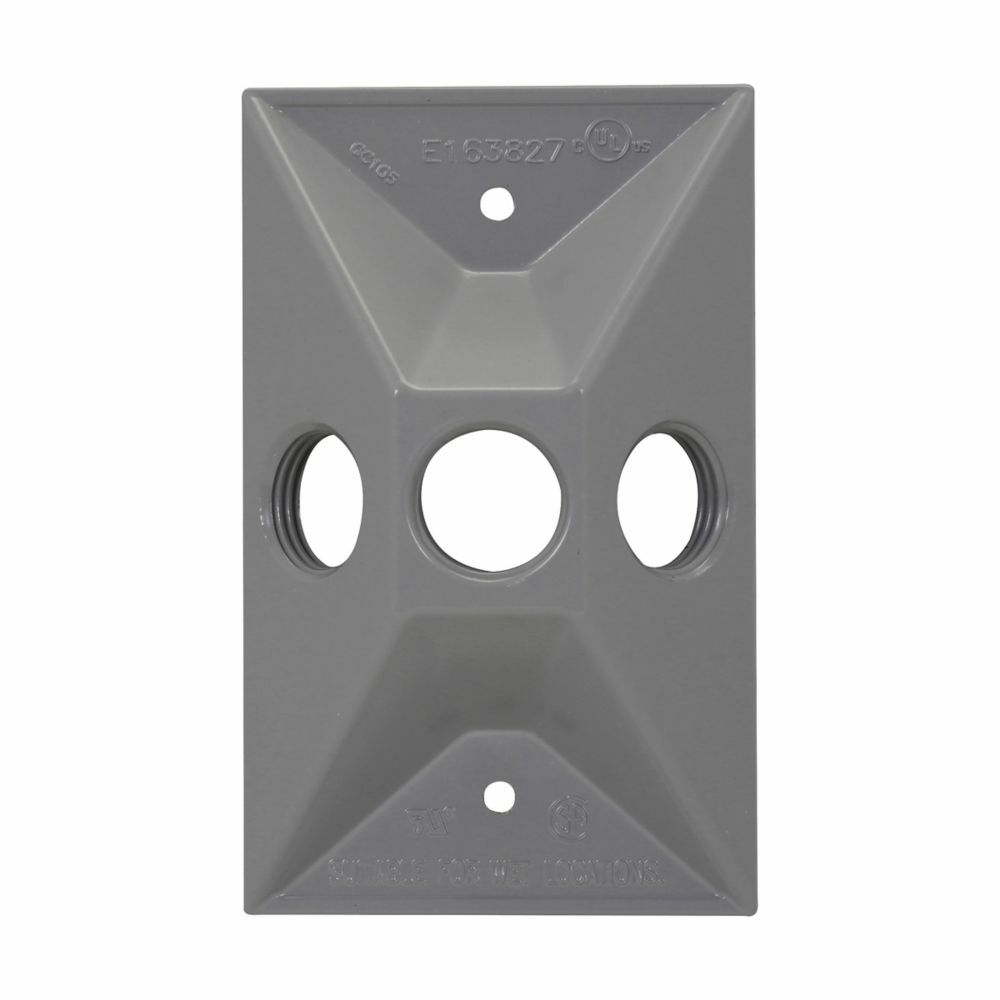 TP7320 Weatherproof Lamp Holder Cover, 2-3/4 in L x 4-1/2 in W, Die-Cast Aluminum