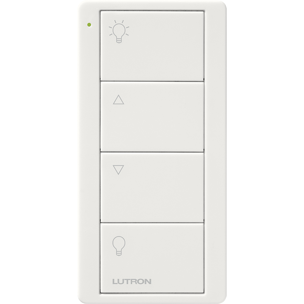 PJ2-4B-WH-L01P 4-Button Zone Control Pico Smart Remote with Light Icons, White
