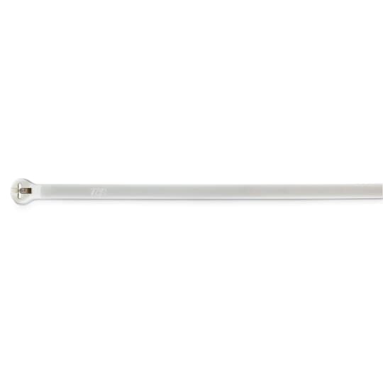 TY28MFR Ty-Rap TYMFR Flame-Retardant Cable Tie, 14.2 in L x 0.18 in W x 0.05 in THK, Nylon/Polyamide 6.6, White