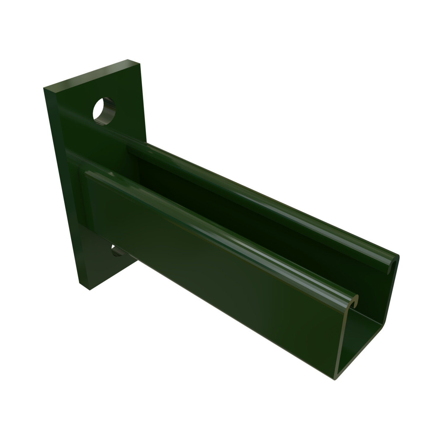 P2946-GR Channel Bracket, 18 in L x 1-5/8 in W x 1/4 in THK, HRPO Steel