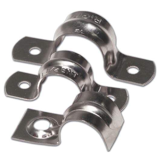 TS-103 Steel City 1-Hole Snap Strap, 1 in, For Use With EMT Conduit, Steel, Zinc Plated