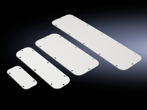 2563150 Closed Gland Plate, 534 mm W x 149 mm D, Carbon Steel, Light Gray