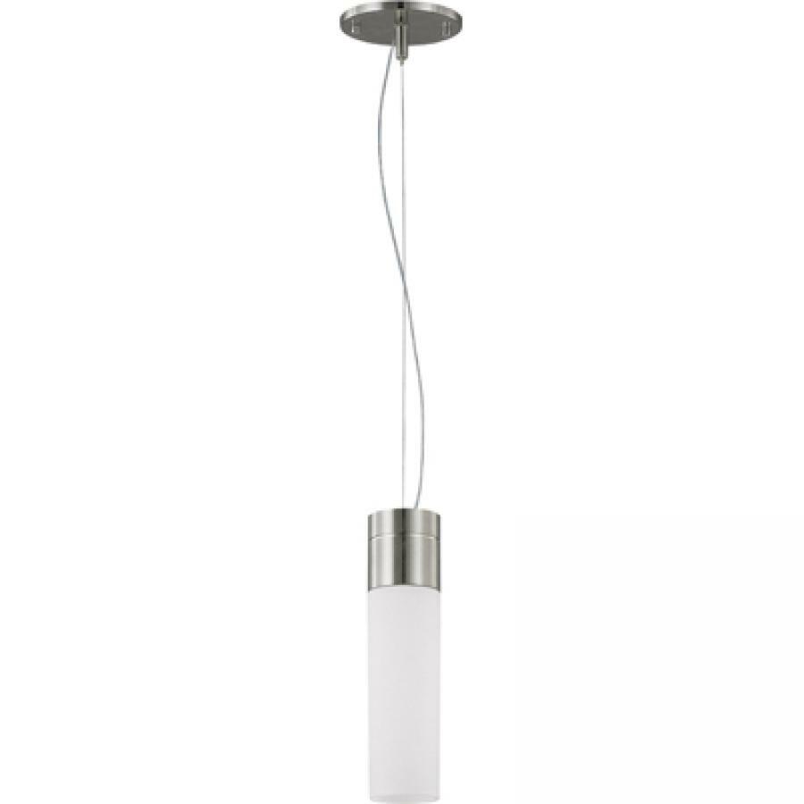 60-2932 Nuvo Link Contemporary Tube Pendant Light, (1) T10 Lamp, 120 V AC, Brushed Nickel Housing