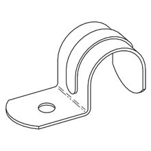 B2301-1/2ZN 1-Hole EMT Strap, 1/2 in Conduit, Steel