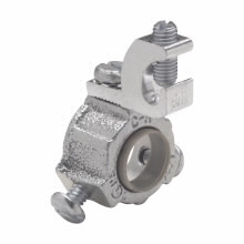 GLS7 Lazy-Lug Ground Bushing, 2-1/2 in Trade, 1/0 AWG Wire Min, 8 AWG Wire Max, Malleable Iron