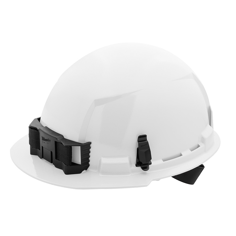 48-73-1100 Front Brim Hard Hat, 6-1/2 in Fits Mini Hat, 8-1/2 in Fits Max Hat, HDPE, 4-Point Ratchet Suspension, ANSI Electrical Class Rating: Class E, ANSI Impact Rating: ANSI/ISEA Z89.1 Type I, Quick Adjustment