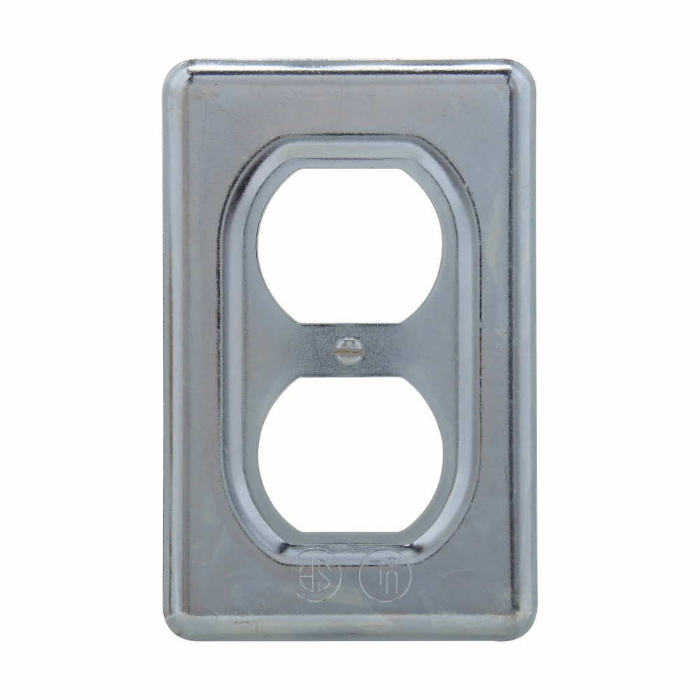 DS23 DS Series Duplex Receptacle Cover With Operating Mechanism and Gasket, 2.7 in L x 4-1/4 in W x 0.45 in D, Sheet Steel