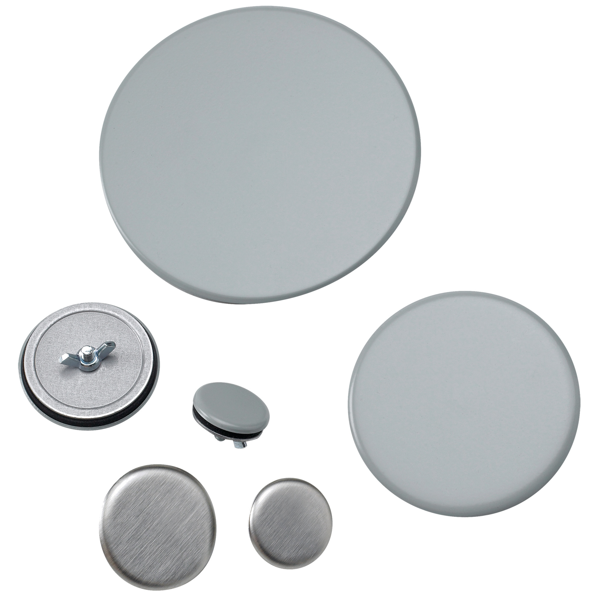 AS075 Hol-Sealers Hol-Tite A80HS Hole Seal, 3/4 in Conduit, 1.06 in Dia Hole, For Use With Conduit Hole, Steel, Light Gray/Polyester Powder Painted