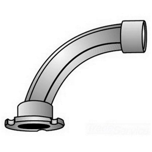 EFL-100 Type EFL 90 deg Bend Electroform Insert, 1 in, For Use With Threaded Rigid Conduit/IMC, Malleable Iron, Zinc Plated