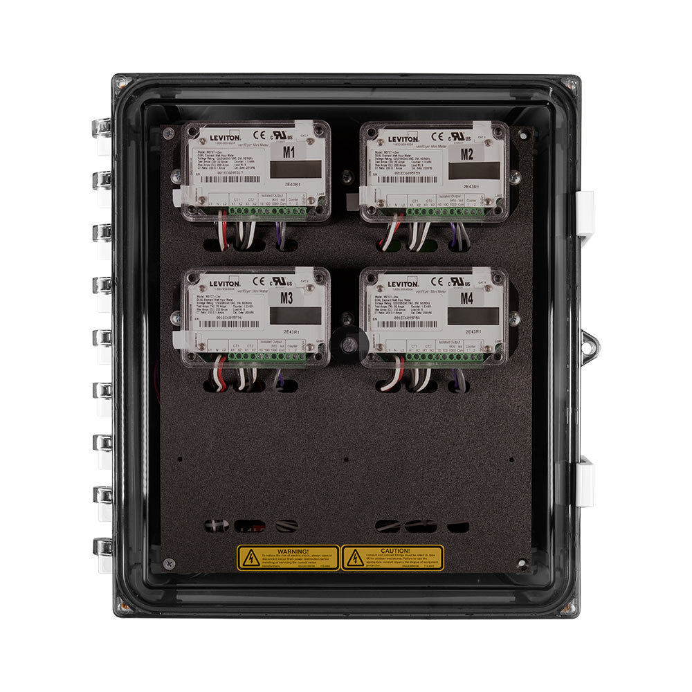 MMT04-2T0 1-Phase 3-Wire Mini Meter MMU Basic Meters With Terminals Only, 120, 208, 240 V, 200 A, LCD Display, Pulse Output Communication