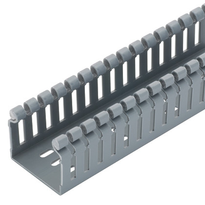 H3X4LG6 Panduct Type H Base Wiring Duct, 0.31 in Wide Slot Slot, 3-1/4 in W x 4 in D, PVC