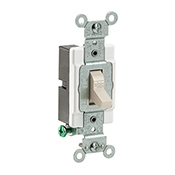 CS115-2T Grounding Toggle Switch, 120/277 V AC, 15 A, 1/2, 2 hp Power Rating