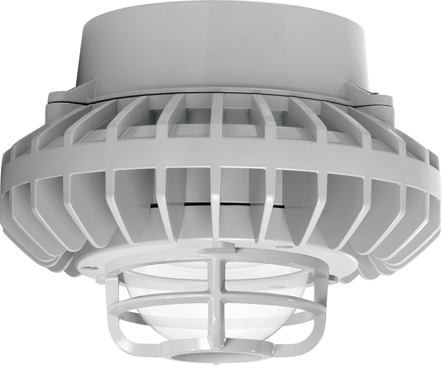 HAZPLED80C-DG Area Lighting With On/Off Driver, 81 W Fixture, 120/208/240/277 V AC, Gray/Polyester Powder Coating Housing