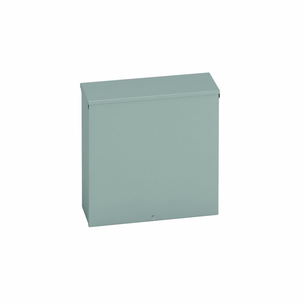Type 3/3R junction boxes, 6" height, 6" length, 6" width, NEMA 3R, Screw cover, RTSC NK enclosure, Surface mounted, Small single door, No knockout, Embossed thru holes, Carbon steel