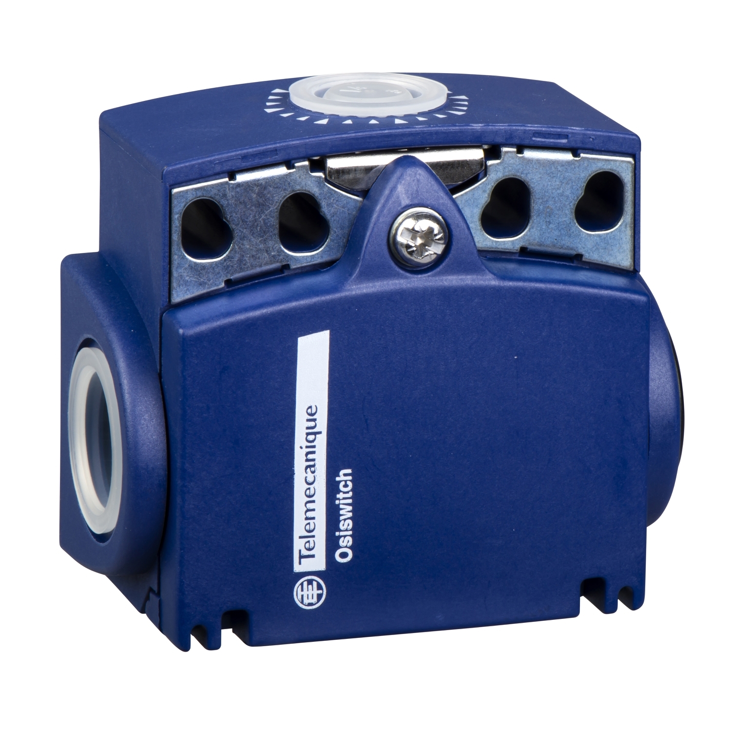 ZCT21G11 OsiSense 2-Pole Fixed Limit Switch Body With Positive Opening, 1NO-1NC Contact, For Use With XCKT Standard Compact Limit Switch, 1.5 A at 240 V AC, 0.1 A at 250 V DC Contact
