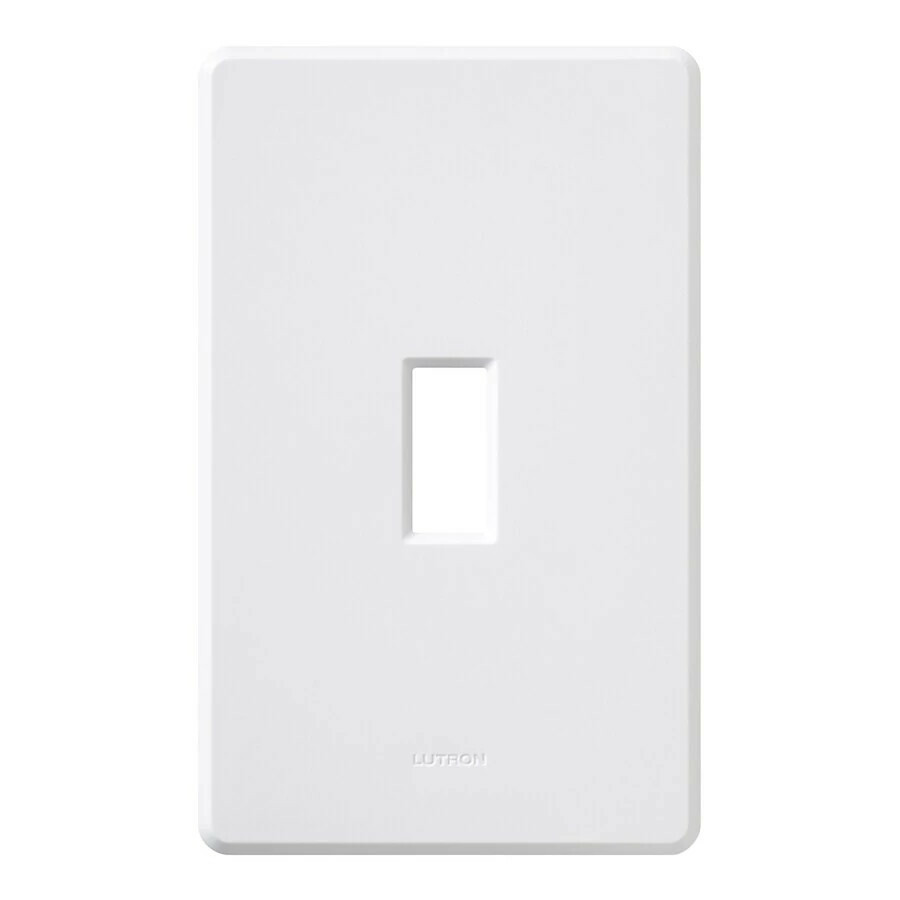 FG-1-WH Fassada Wall Plate for Traditional Style Dimmers or Switches, 1 Gang, Matte, White