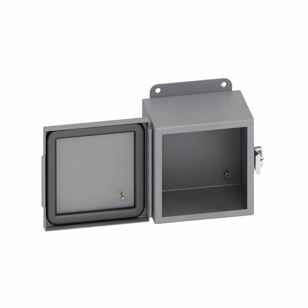 664-4CHC JIC Enclosure, 6 in W x 4 in D x 6 in H, NEMA 4/IP66 NEMA Rating, Carbon Steel