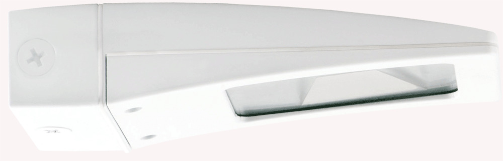 WPLED10W Wallpack,) LED Lamp, 13 W Fixture, 100 to 240/277 VAC, White Housing