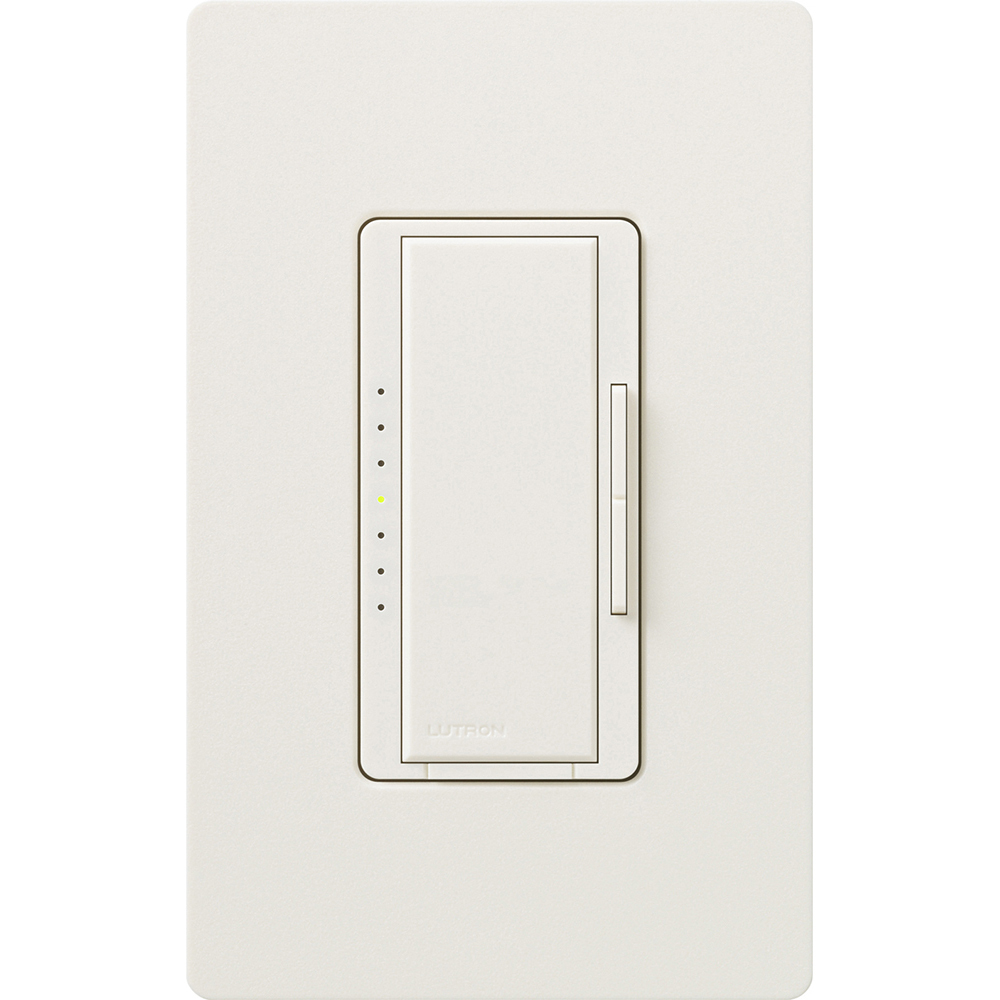MSCELV-600M-BI Maestro ELV Dimmer Switch, 600W, 1 Pole/Multi-Location, Neutral Required, 120V, Biscuit