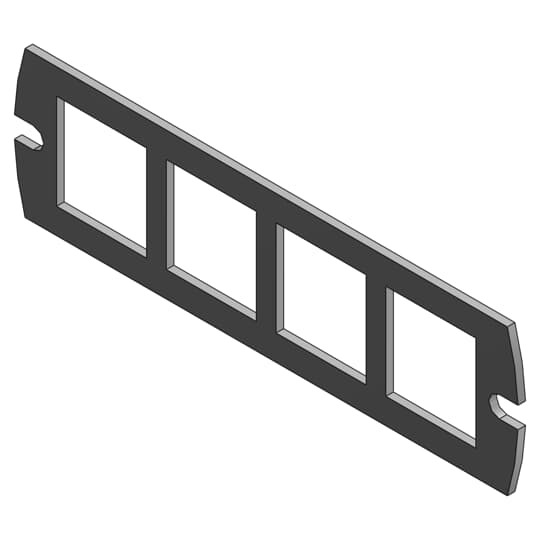 FPT4-CPA-4SYS Steel City Compartment A Communications Device Plate, Steel