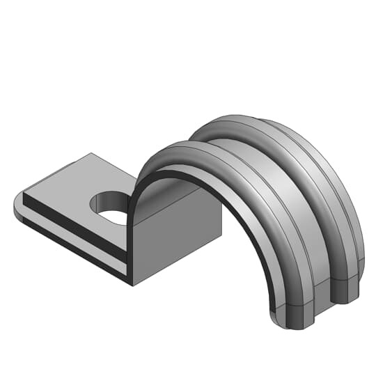 4160-TB T&B 1-Hole Pipe Strap, 3/4 in, For Use With EMT Conduits, Steel