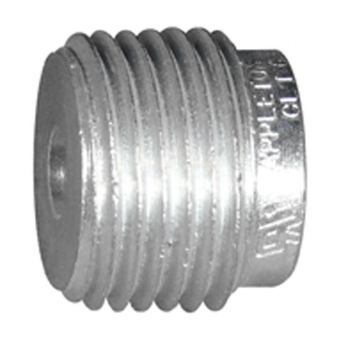 Threaded Reducing Bushing, 1 - 3/4 inch, Aluminum, Zinc Electroplate
