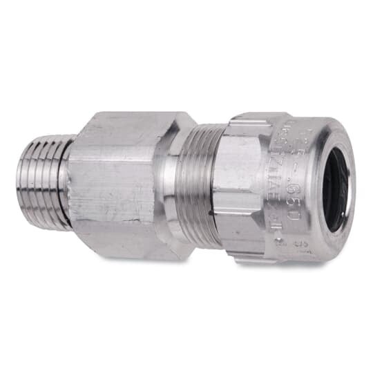 ST150-472 T&B Star Teck Teck Cable Fitting, 1-1/2 in Trade, 1.7 to 1.965 in Cable Openings, Aluminum