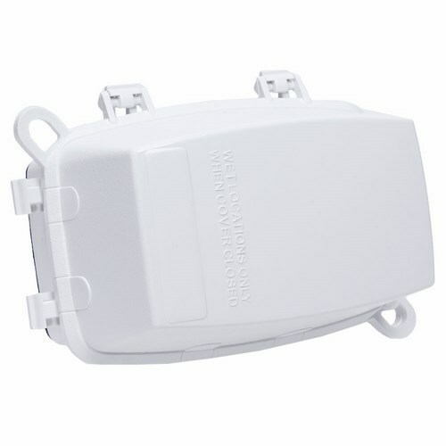 WP1100WC Heavy Duty Non-Metallic Weatherproof While-In-Use Cover, 146.6 mm L x 103.1 mm W x 2-3/4 in D, Receptacle Cover, Polycarbonate