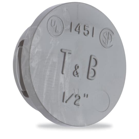 1456 T&B Locking Knockout Plug, 2 in, For Use With Rigid/IMC Conduits, Thermoplastic