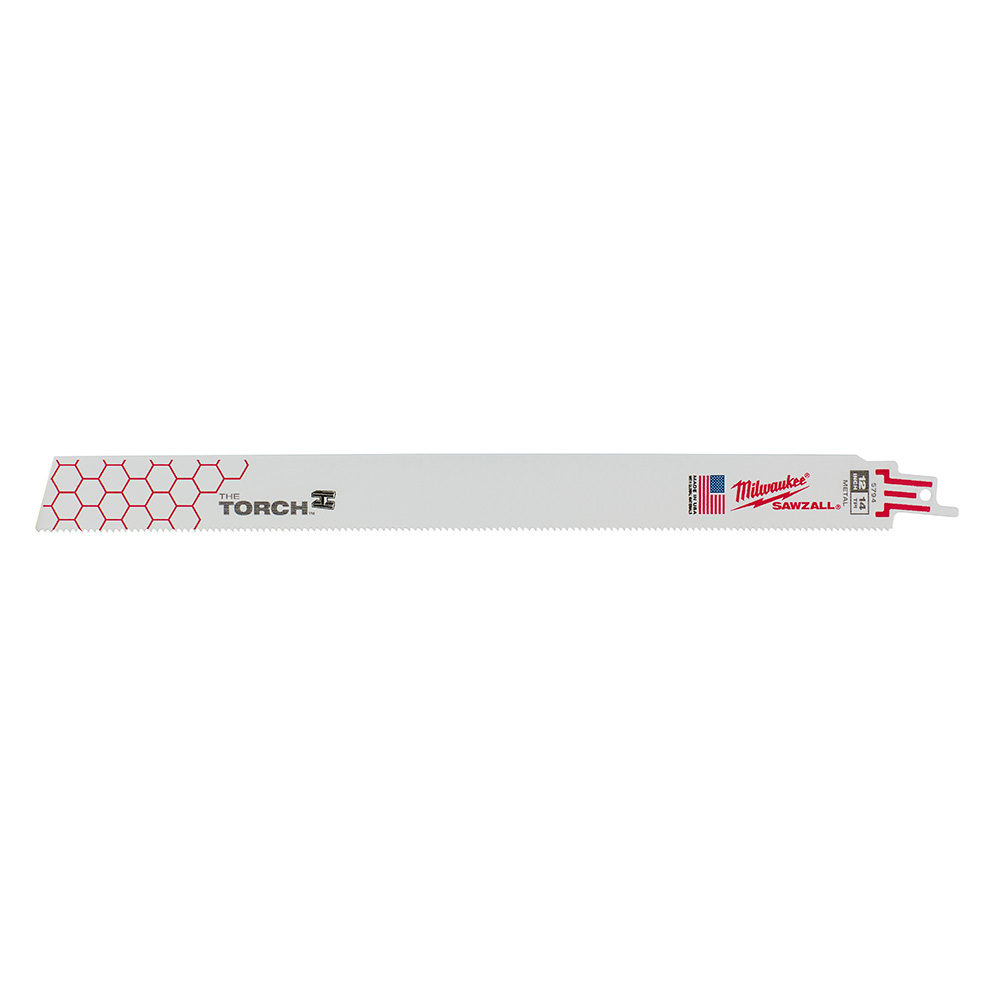 48-01-2794 Sawzall Reciprocating Saw Blade, 12 in L x 1 in W, 14 TPI, Bi-Metal Body, Universal/Toothed Edge Tang