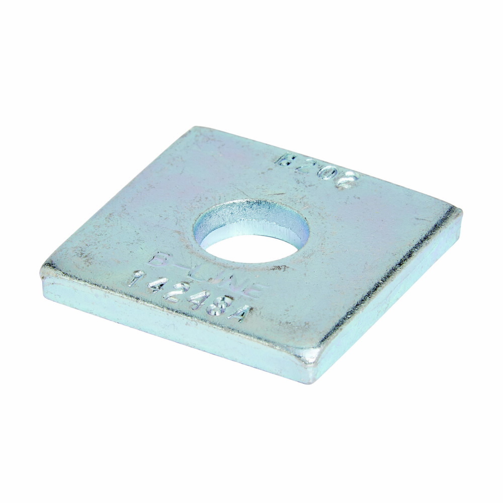 B200ZN Square Washer, 5/16 in, 3/8 in ID, Steel