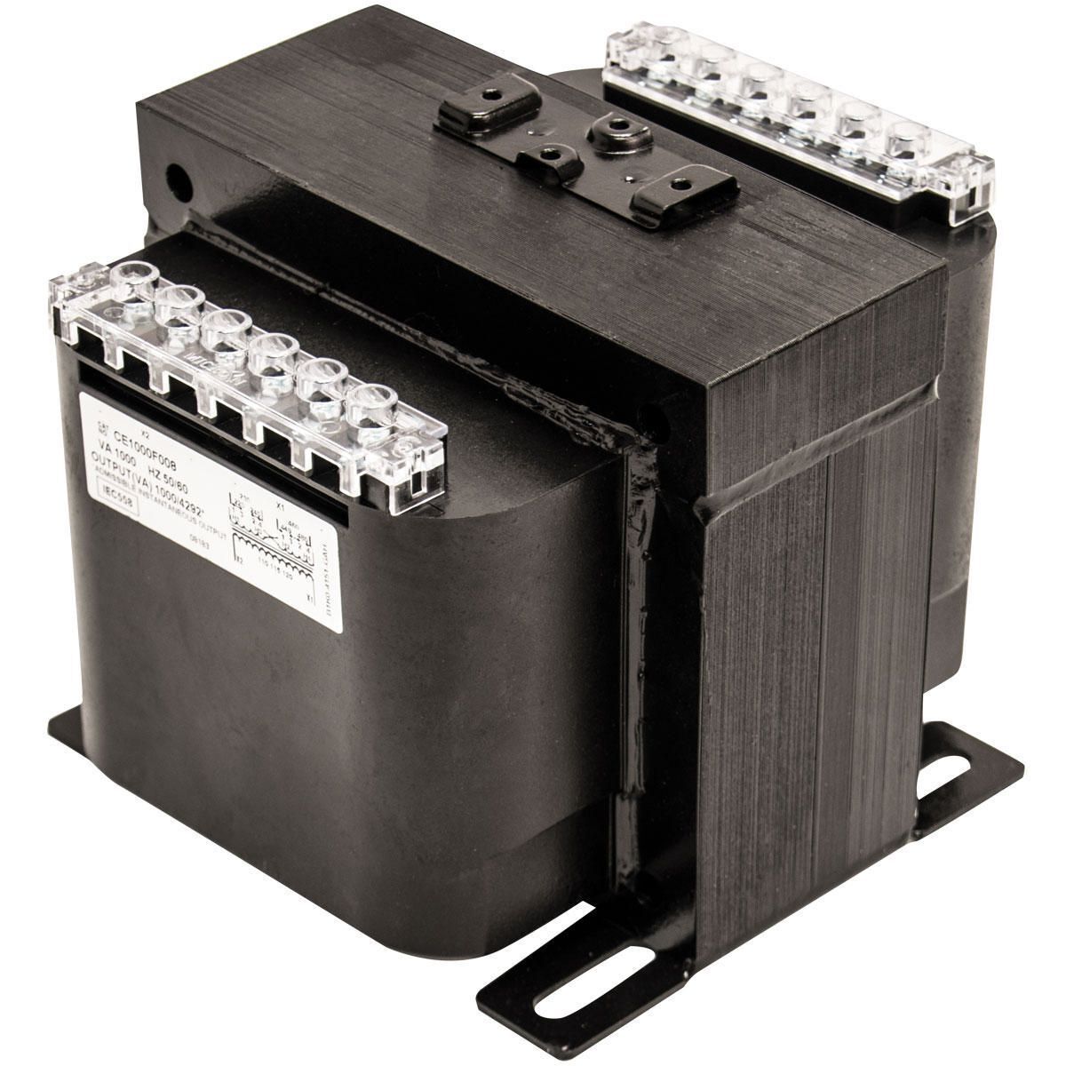 CE1000F007 CE Series Encapsulated Open Core and Coil Industrial Control Transformer, 208 to 600 V AC Primary, 85 to 130 VAC Secondary, 1 kVA Power Rating, 50/60 Hz, 1 Phase