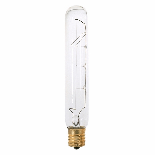 S3222 Dimmable Tubular Incandescent Lamp, 25 W, E17 Incandescent Lamp, T6.5 Shape, 180 Lumens Initial
