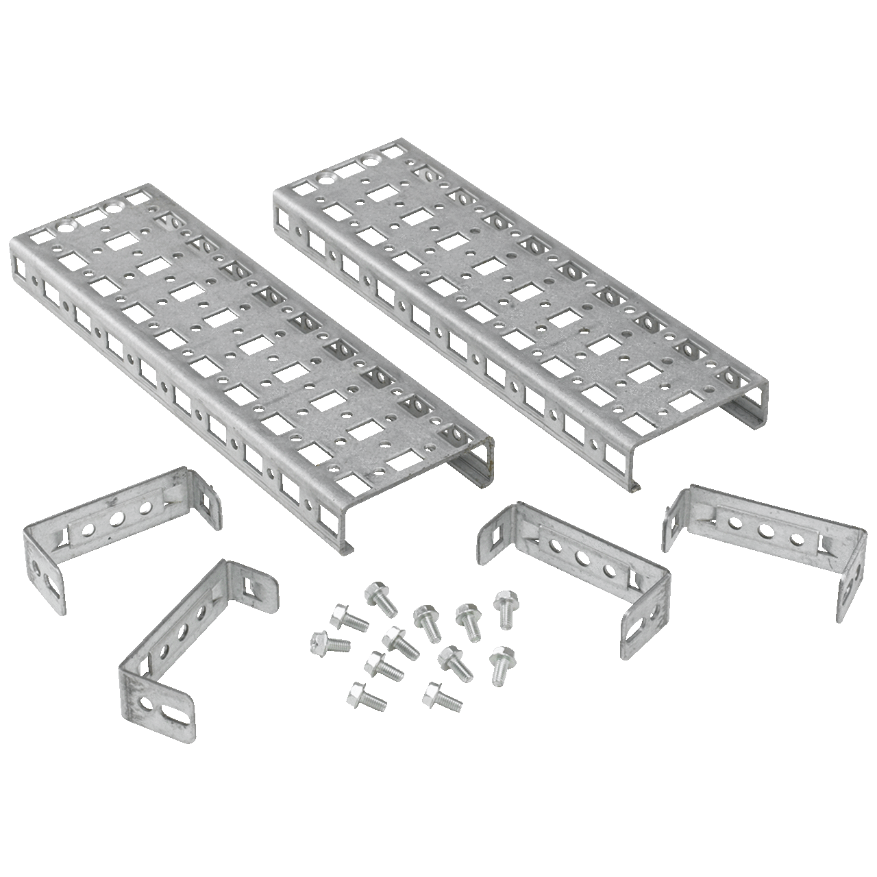 PGH1S7 ProLine P20 1-Row Hole Pattern Grid Strap, 0.98 in H, For Use With ProLine 600 mm W x 700 mm D-Frame Modular Enclosures, Steel