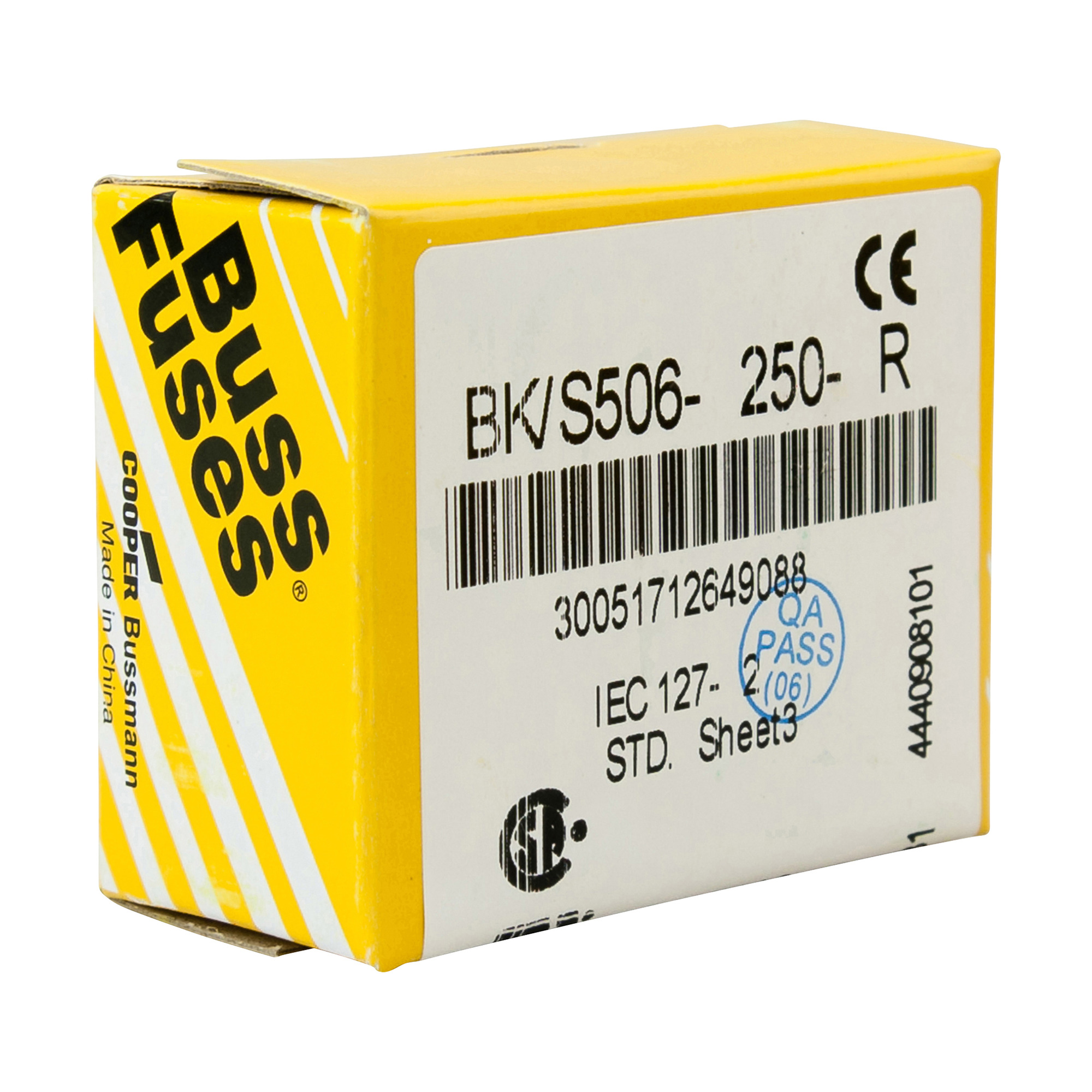 S506-2-R Low Breaking Time Delay Fuse With Nickel Plated Brass End Caps, 2 A, 250 V AC, 35 A, Cylindrical Body
