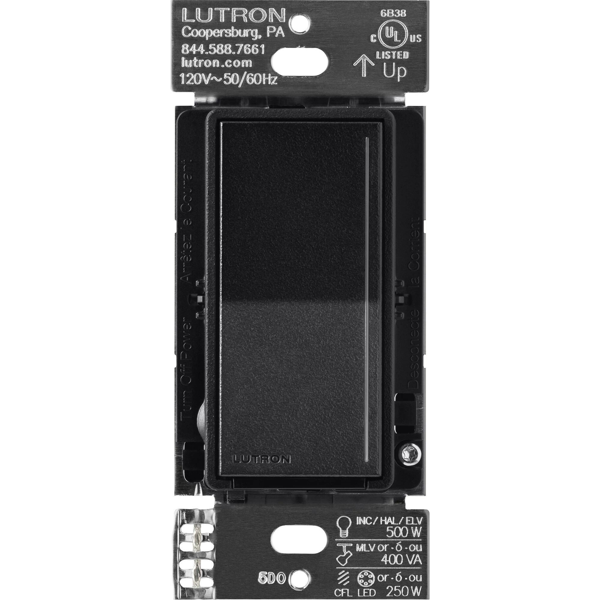 ST-PRO-N-MN Sunnata PRO LED+ Touch Dimmer, Phase Selectable, LED/MLV/ELV, 1 Pole/Multi-Location, Neutral Required, Midnight