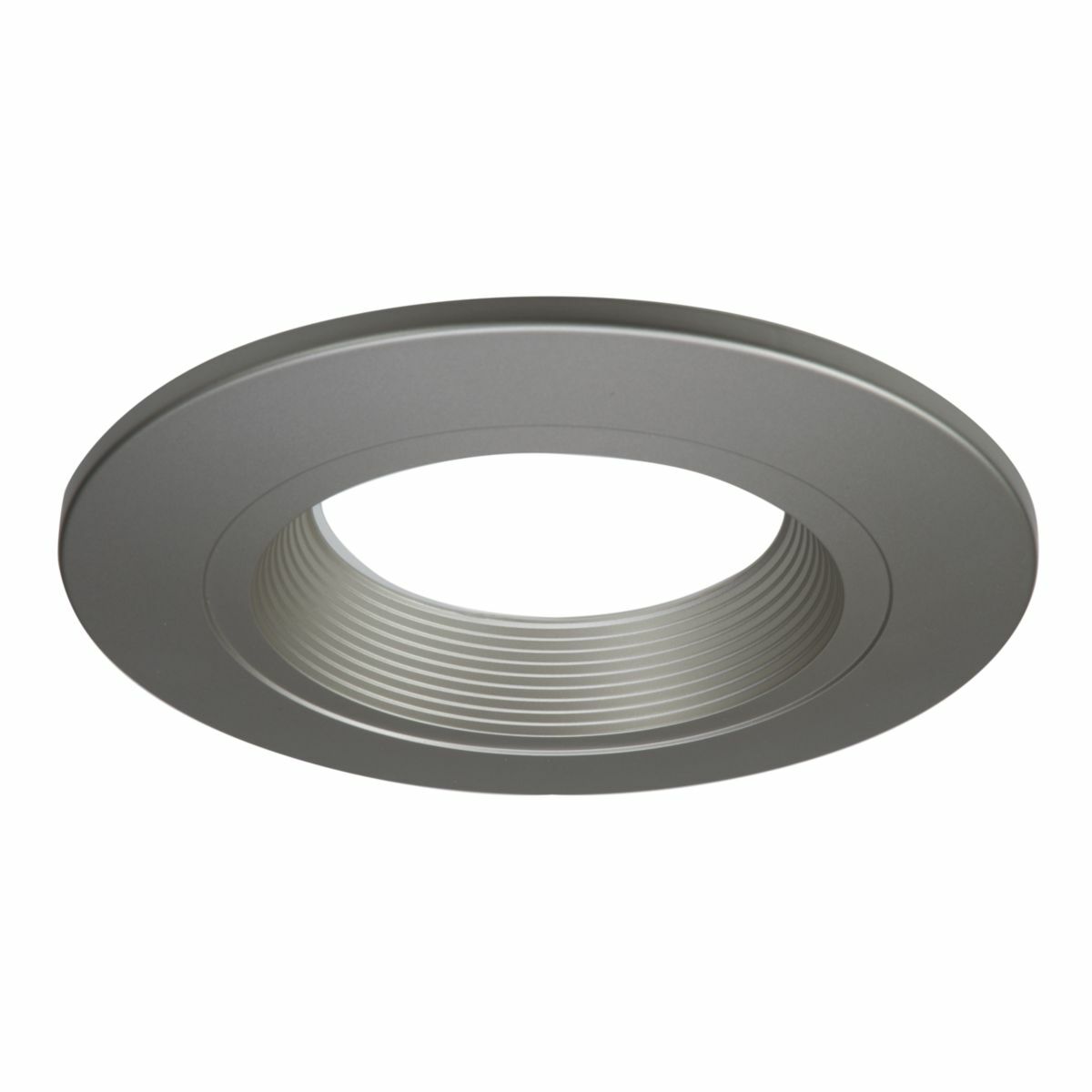 RL4TRMSNB Halo RL4 Baffle Designer Trim Ring, 4 in Dia Inside x 5.3 in Dia Outside, LED Lamp, For Use With RL460WH 4 in Recessed Retrofit Module, Polycarbonate