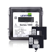 1O240-1W VerifEye 1000 1-Phase 3-Wire Surface Mount Split Meter Kit, 120/240 V AC, 100 A, LCD Display, Isolated Pulse Output Communication