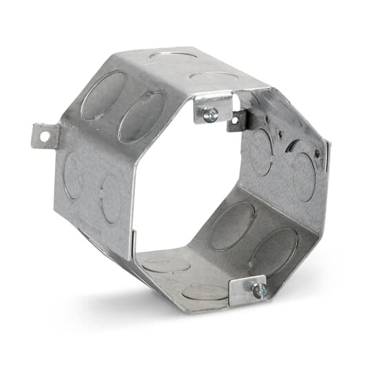 54561-1/2-3/4 Steel City Drawn Masonry Concrete Box, Steel, 41 cu-in Capacity, 1 Outlets, 16 Knockouts