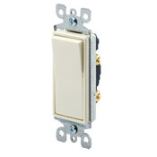 5611-2I Grounding Lighted Handle Illuminated AC Quiet Switch, 120/277 V AC, 15 A, 1/2 hp, 2 hp Power Rating