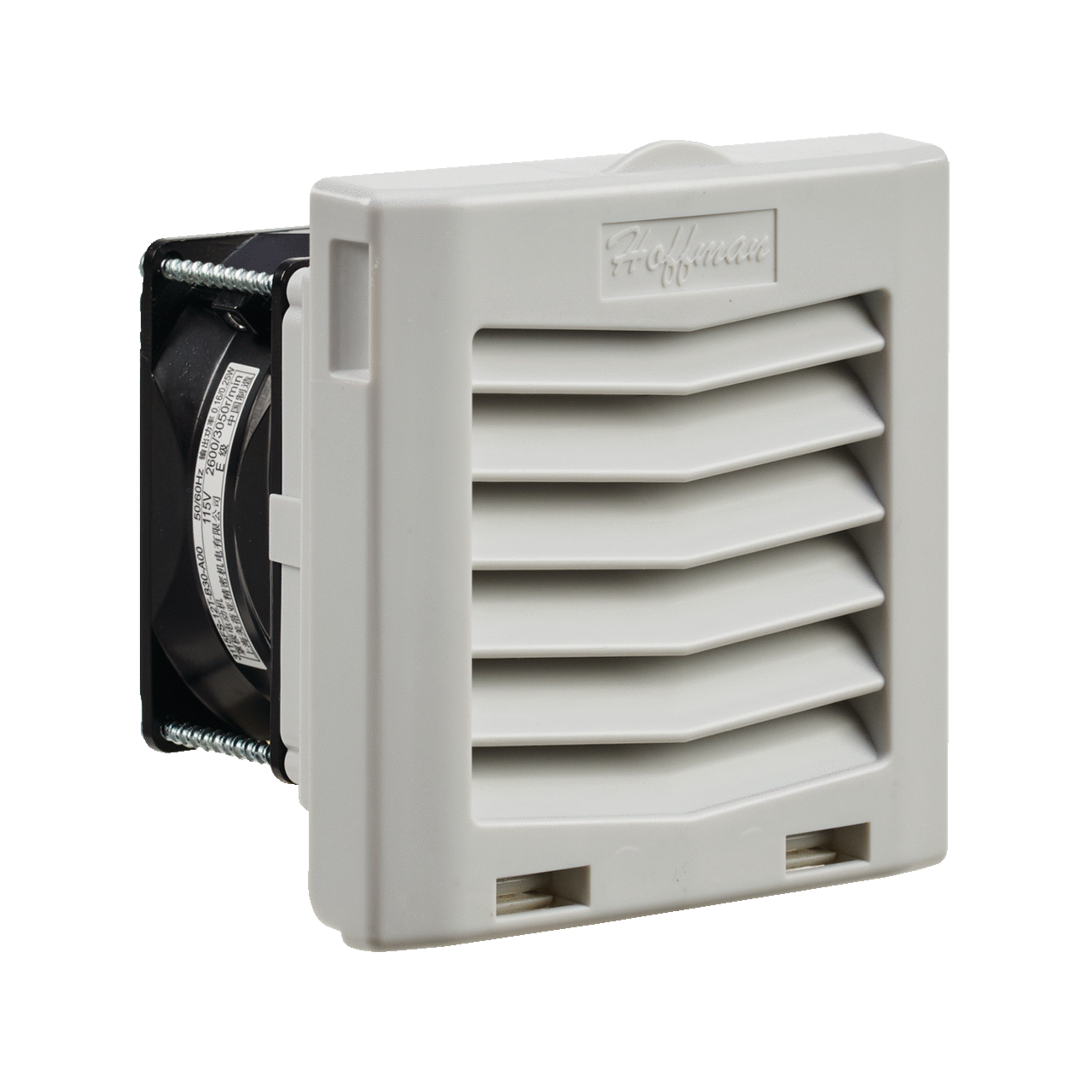 HF0416414 MCLF Filter Fan, 115 V AC, 0.1 A, 8.5/7 W, 21 cfm, NEMA 12/IP54 Enclosure