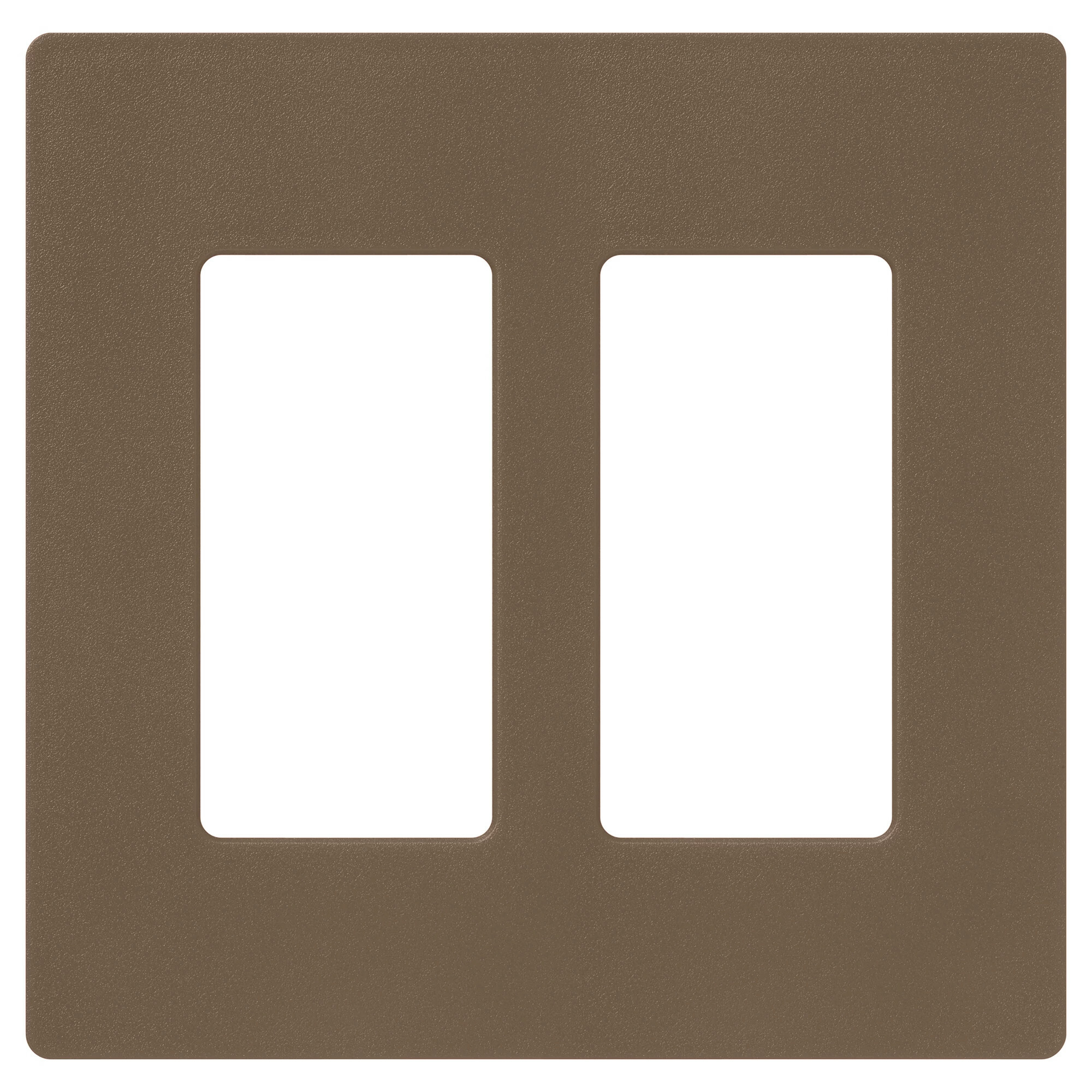 SC-2-EP Claro Wall Plate for Decorator-Style Dimmers, Switches, and Outlets, 2 Gang, Satin, Espresso