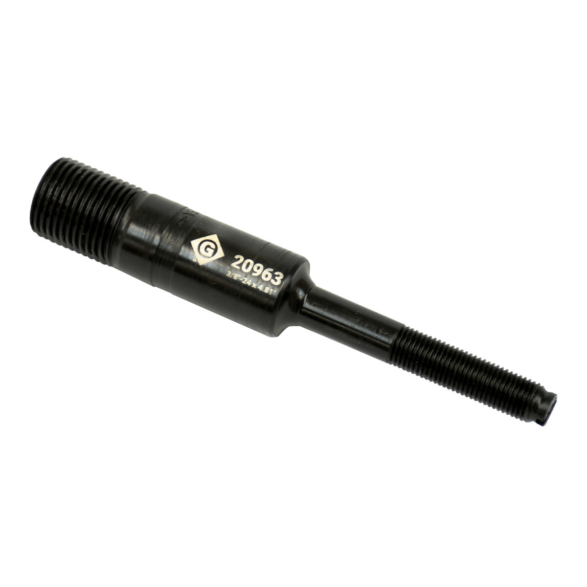 20963 Replacement Draw Stud, Hydraulic Driver, 3/8 to 3/4 in Dia x 4.8 in L, Mild Steel, For Use With Slug-Buster Ram and Hand Pump Kit, Knockout Punch, Battery/Hydraulic Driver