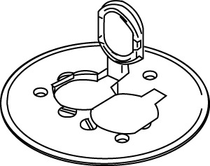 Round Duplex Cover Plate; Bronze