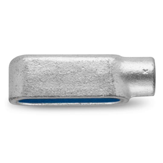 L27-TB T&B BlueKote Type L Conduit Body, 3/4 in Hub, Form 7 Form, Iron, Epoxy Powder Coated/Zinc Plated