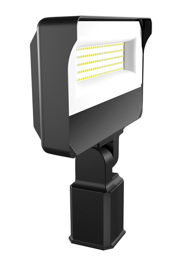 X34-100LSF/U Floodlight, LED Lamp, 86.8 W Fixture, 120 to 277 V AC, Bronze Housing