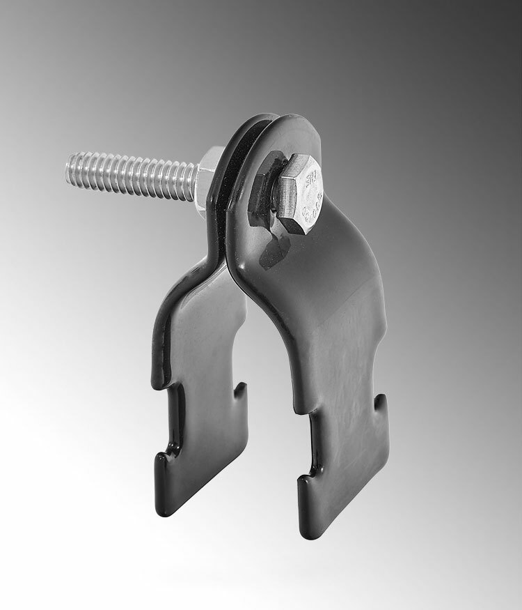 PV0700B2009 Conduit Strut Strap, 3/4 in, For Use With Rigid Conduits, Steel, Galvanized/PVC Coated