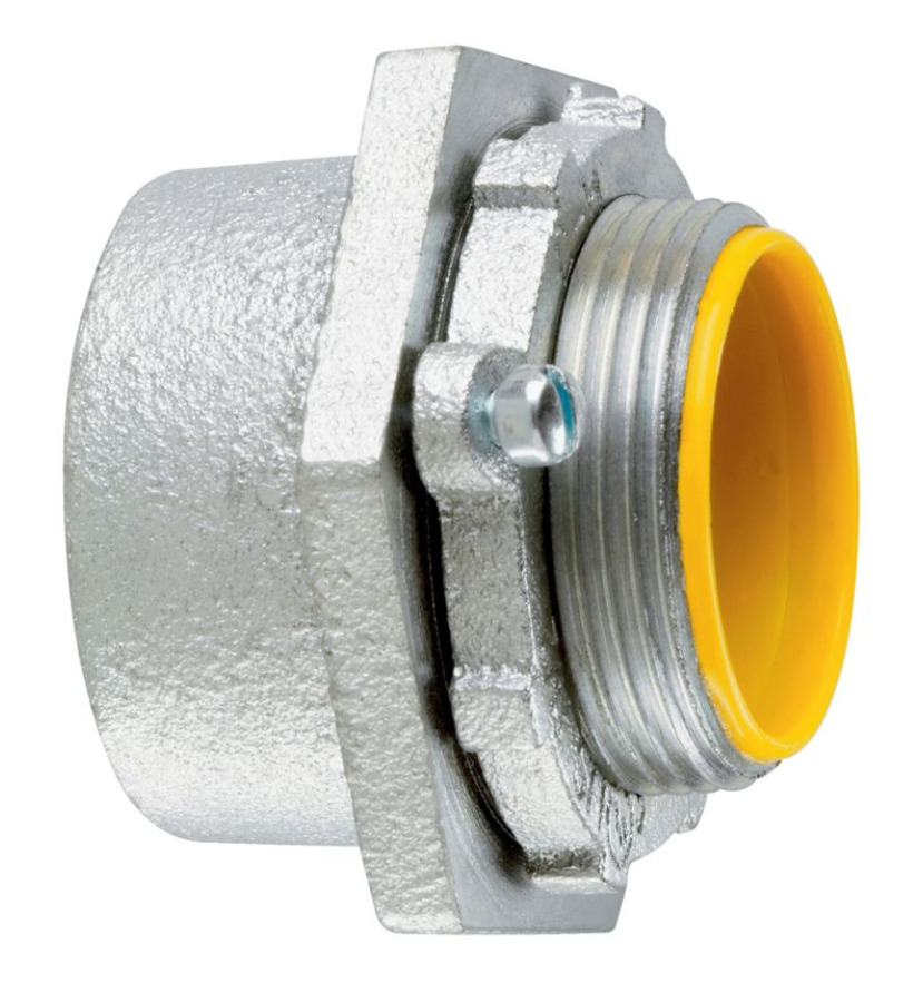 MHUB12 Conduit Hub, 2 in, For Use With Rigid/IMC Conduit, Malleable Iron, Hot Dipped Galvanized