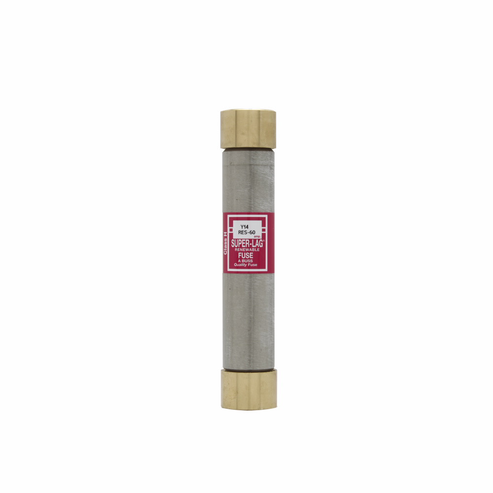 RES-60 Non-Current Limiting Non-Time Delay Non-Indicating Non-Rejection Renewable Fuse, 60 A, 600 V AC, 10 kA Interrupt, Class: H, Cylindrical Body