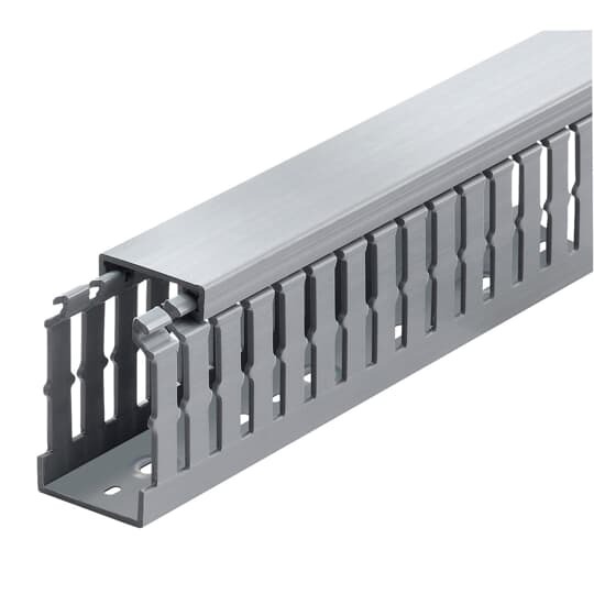 TYD1X2NPG6 Ty-Duct Wiring Duct, 0.195 x 0.625 in Narrow Slot, 1 in W x 2 in D, PVC